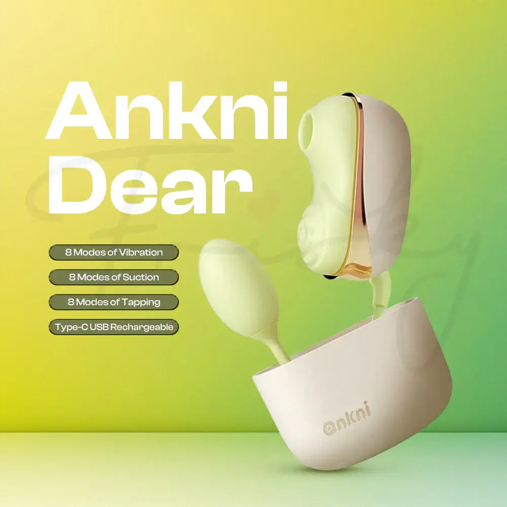 Ankni Dear Vibrator – 4 in 1 Vibrating + Tapping + Suction + Egg Connector App Control Vibrator With Casing - Frisky Business Adult Sex Toys Shop