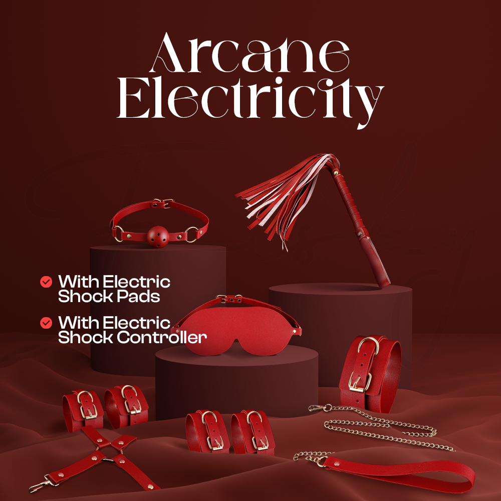 Arcane Electricity – 8 Pcs Electric Shock BDSM Starter Kit