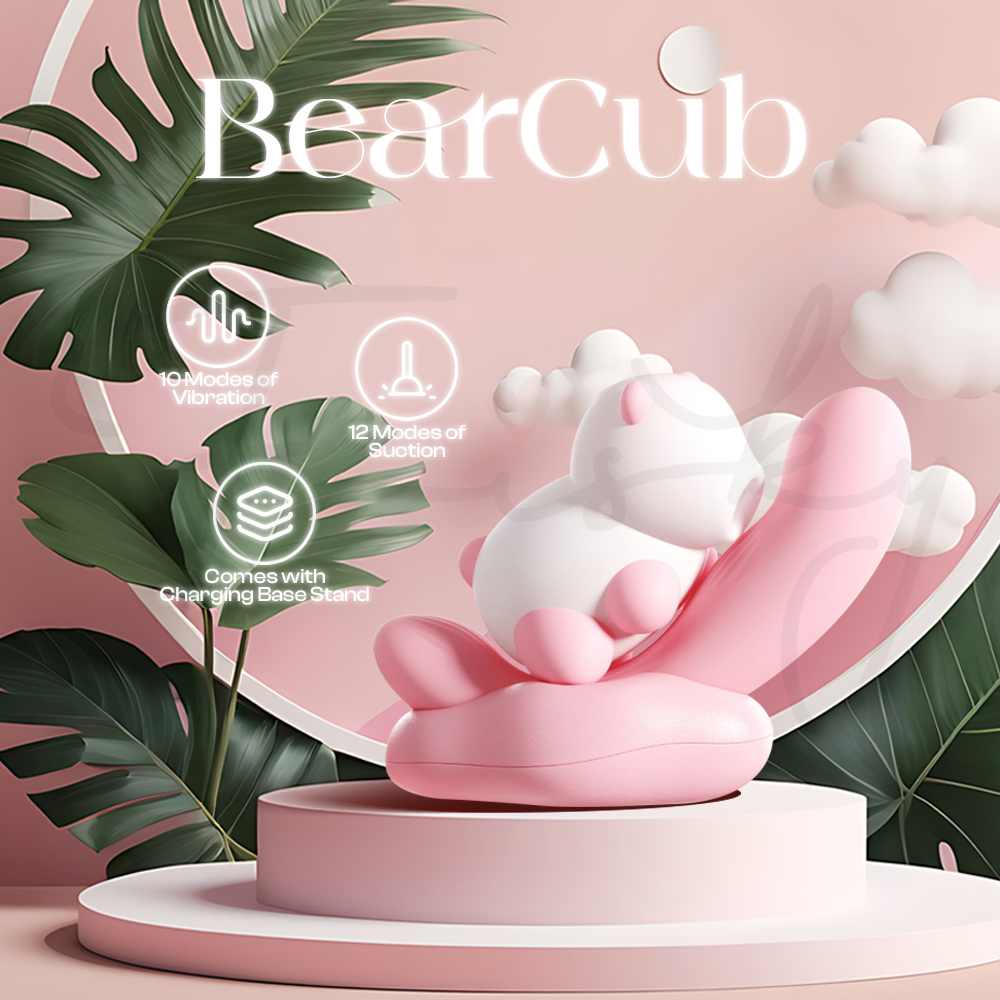 BearCub – App Control 1 + 1 Suction Bear With G-Spot Vibrator