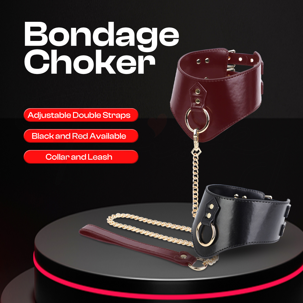 Bonded Embrace – BDSM Widen Collar & Leash