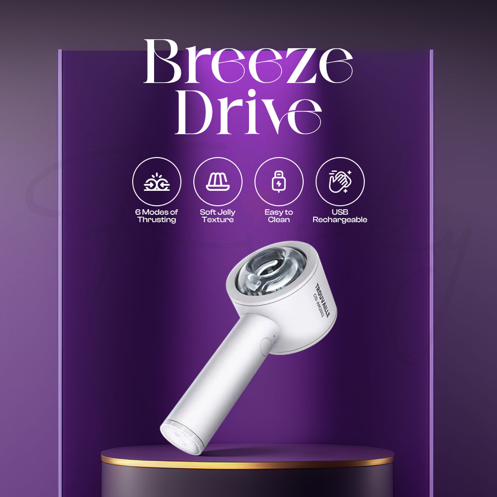 Feature graphic showing device on purple background with airflow and performance icons