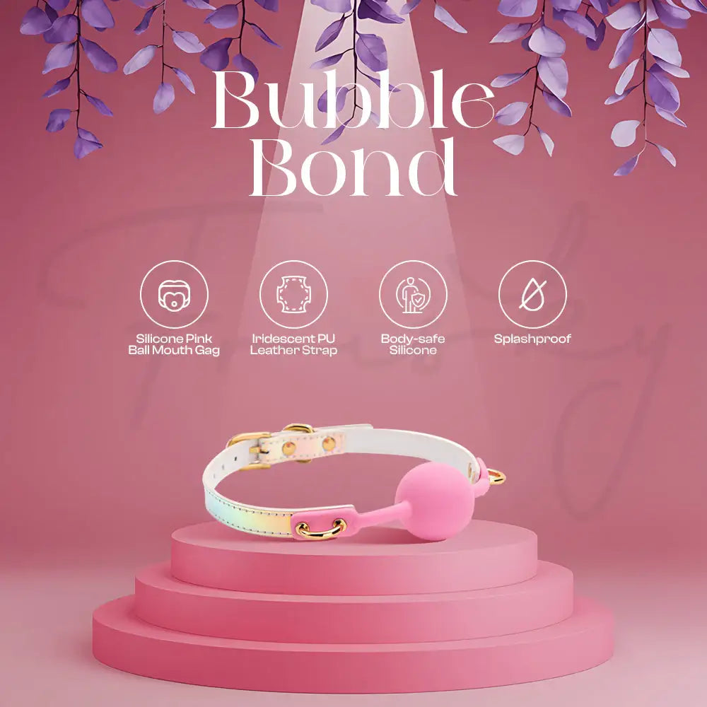 BubbleBond - BDSM Silicone Ball Mouth Gag - Frisky Business Adult Sex Toys Shop