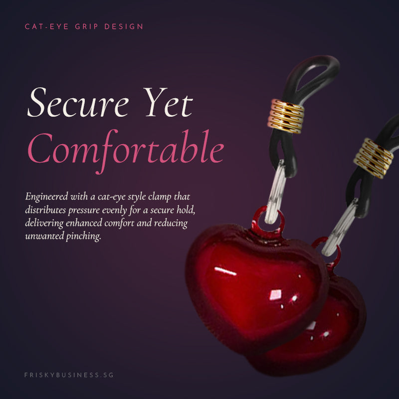 Cat-Eye Gem Nipple Clamps with Chime Bell