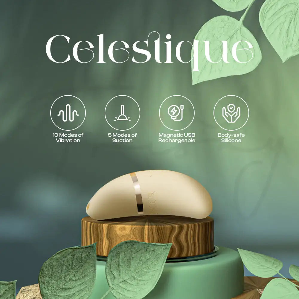 Celestique - Moon Suction, Tapping Vibrator - Frisky Business Adult Sex Toys Shop