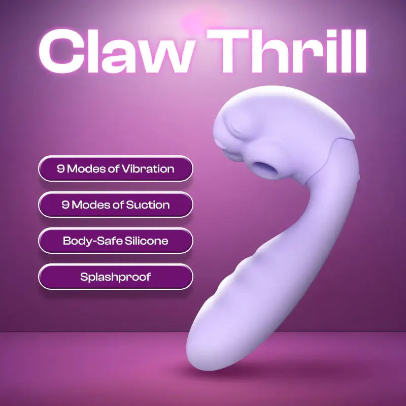 Claw Thrill - Female Suction Vibrator - Frisky Business Adult Sex Toys Shop