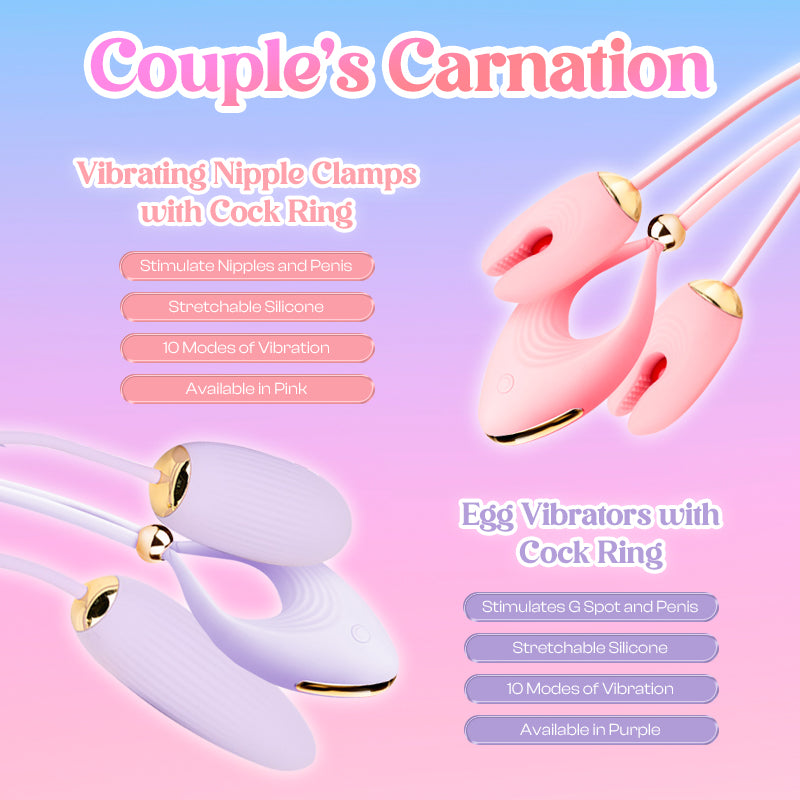 Couple’s Carnation - Vibrators with Cock Ring