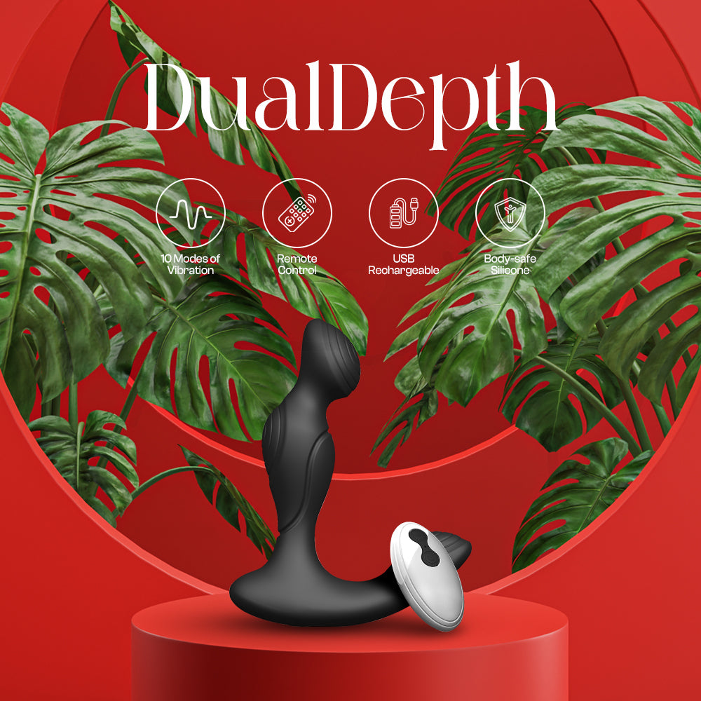 DualDepth - Dual Vibrating Prostate Massager with Remote Control