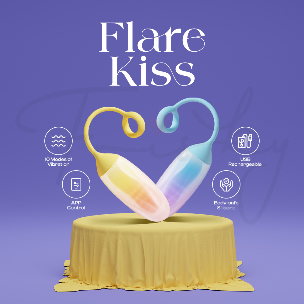 FlareKiss - Gradient APP Control Wearable Egg Vibrator