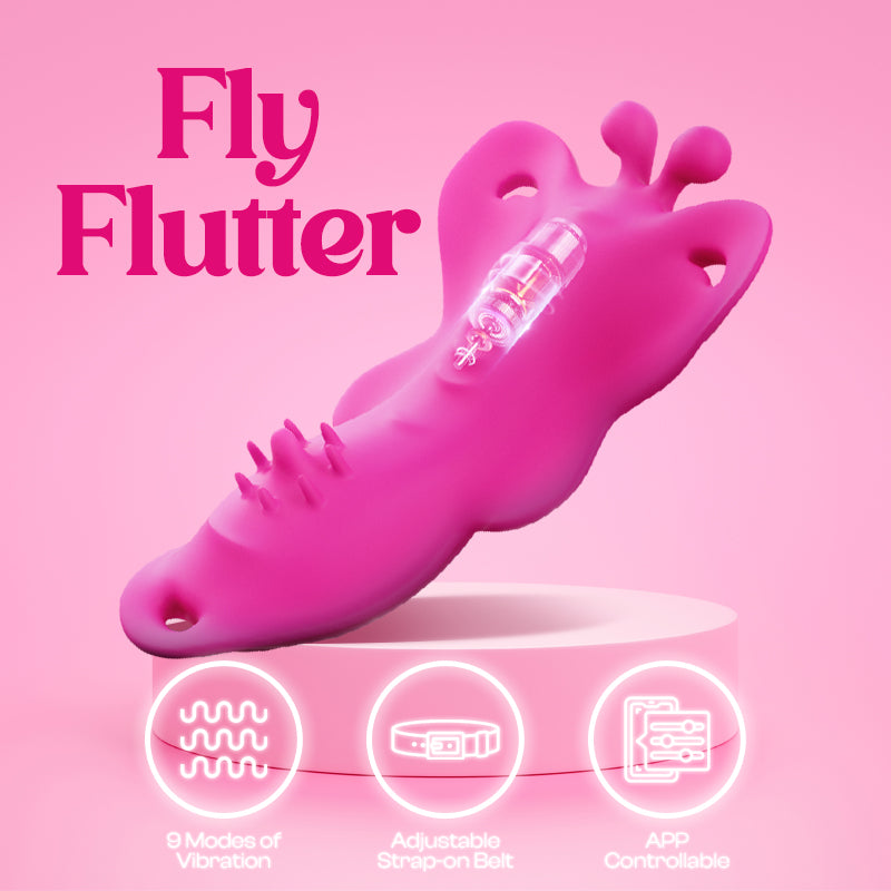 Fly’Flutter – APP Control Wearable Vibrator with Belt