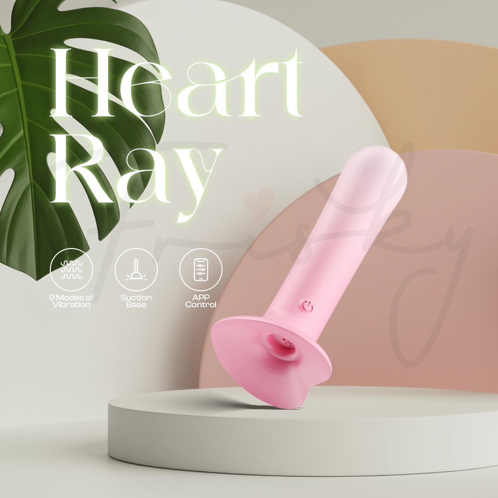 HeartRay – APP Control Anal Baton Vibrator With Suction Base