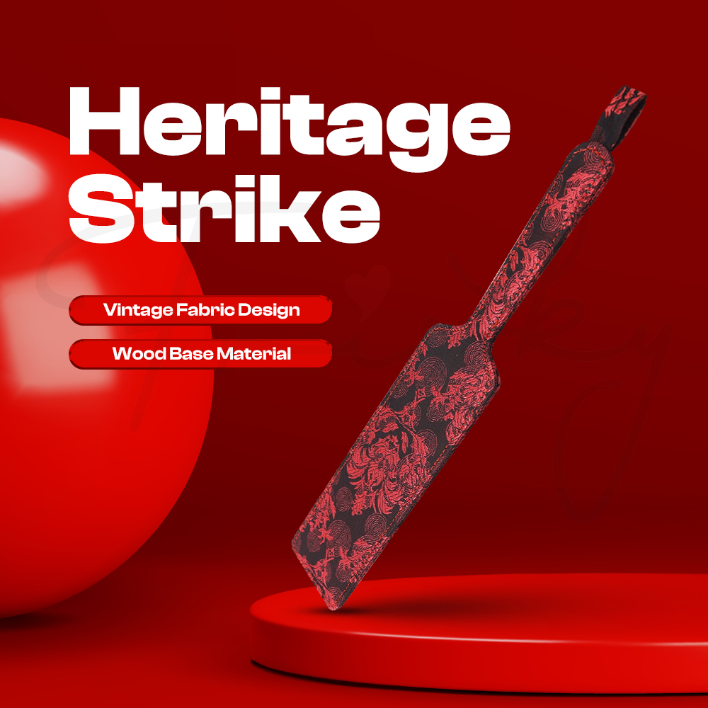 Heritage Strike - Vintage Design Wooden Paddle, Adult Male/Female Sex Toy