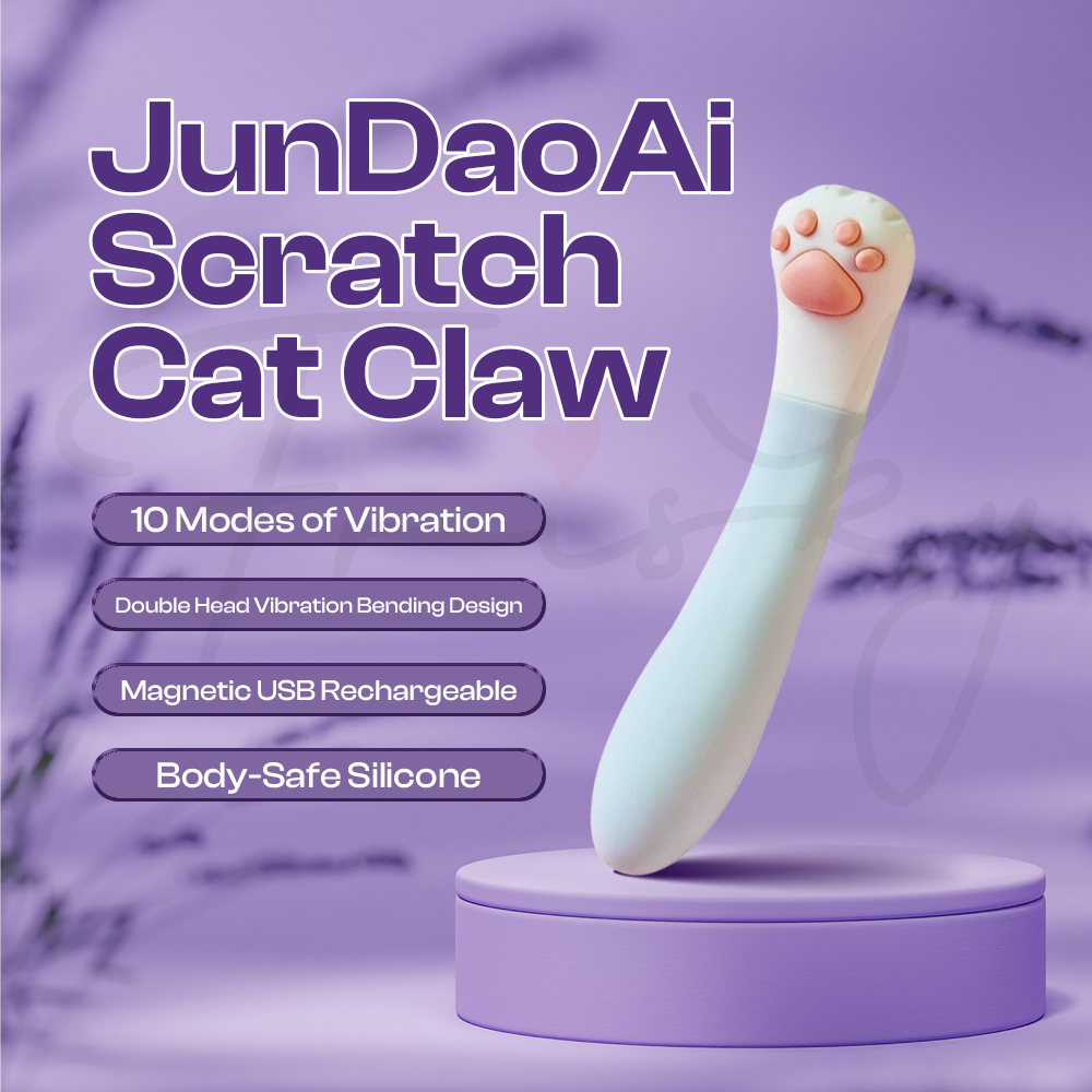 JunDaoAi Scratch Cat Claw - Bendable G-Spot Vibrator Clitoral Stimulator with Remote Control, Adult Female Vibrator Sex Toys