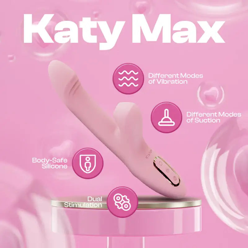 KISSTOY® Katy Max Dual-Stimulation Vibrator with Rotating G-Spot and Suction Feature Singapore