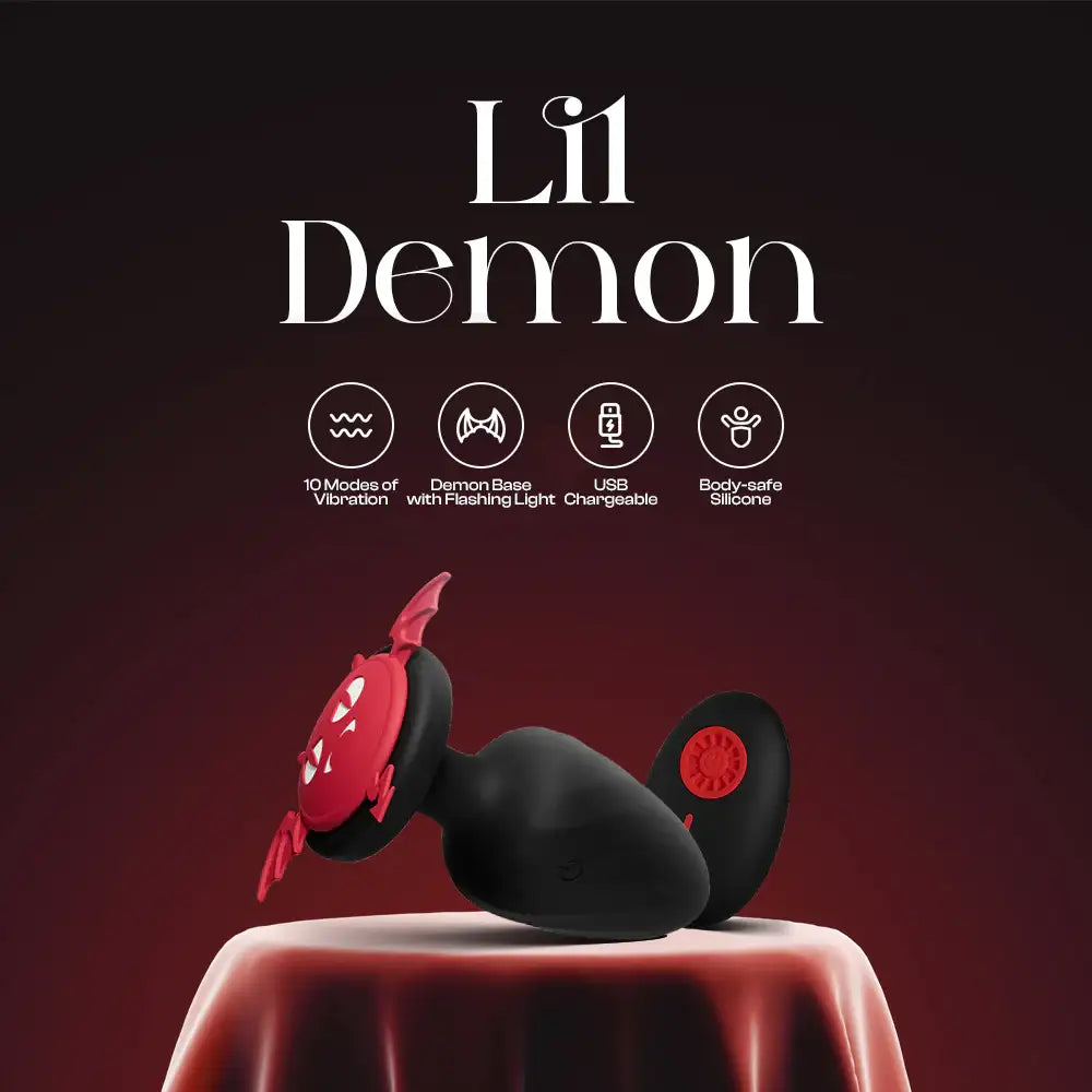 Lil Demon - Vibrating Silicone Butt Plug with Remote Control - Frisky Business Adult Sex Toys Shop