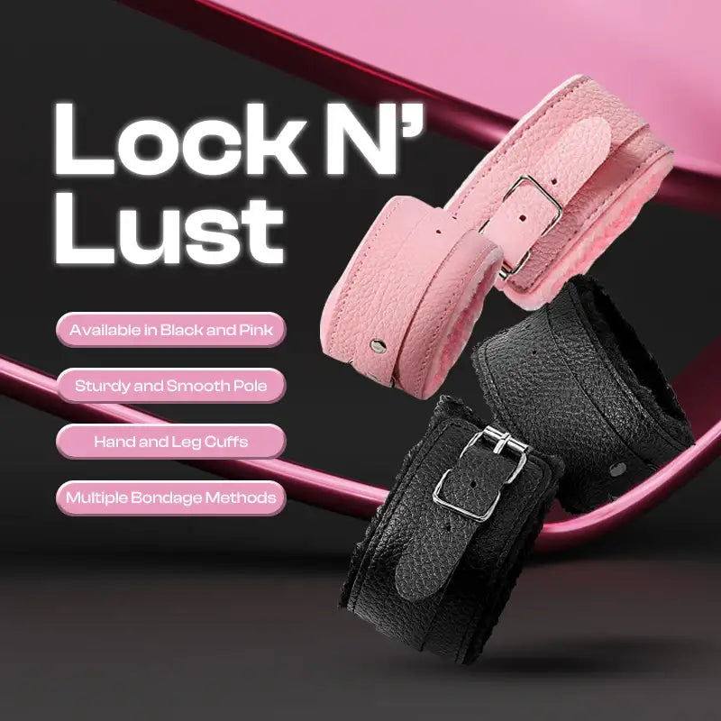 Lock N’ Lust - BDSM Bed Bondage Hand & Leg Cuff Set - Frisky Business Adult Sex Toys Shop