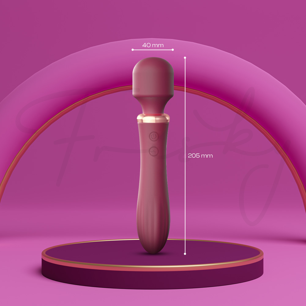 LustraWand - Love God Dual Head AV Wand Vibrator, Adult Female Rechargeable Sex Toys