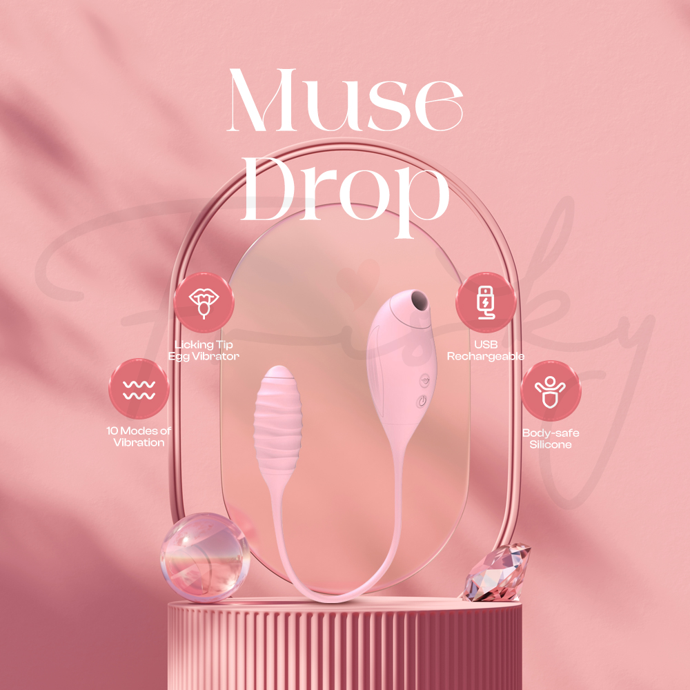 Muse Drop - 2-in-1 Egg with Suction Vibrator