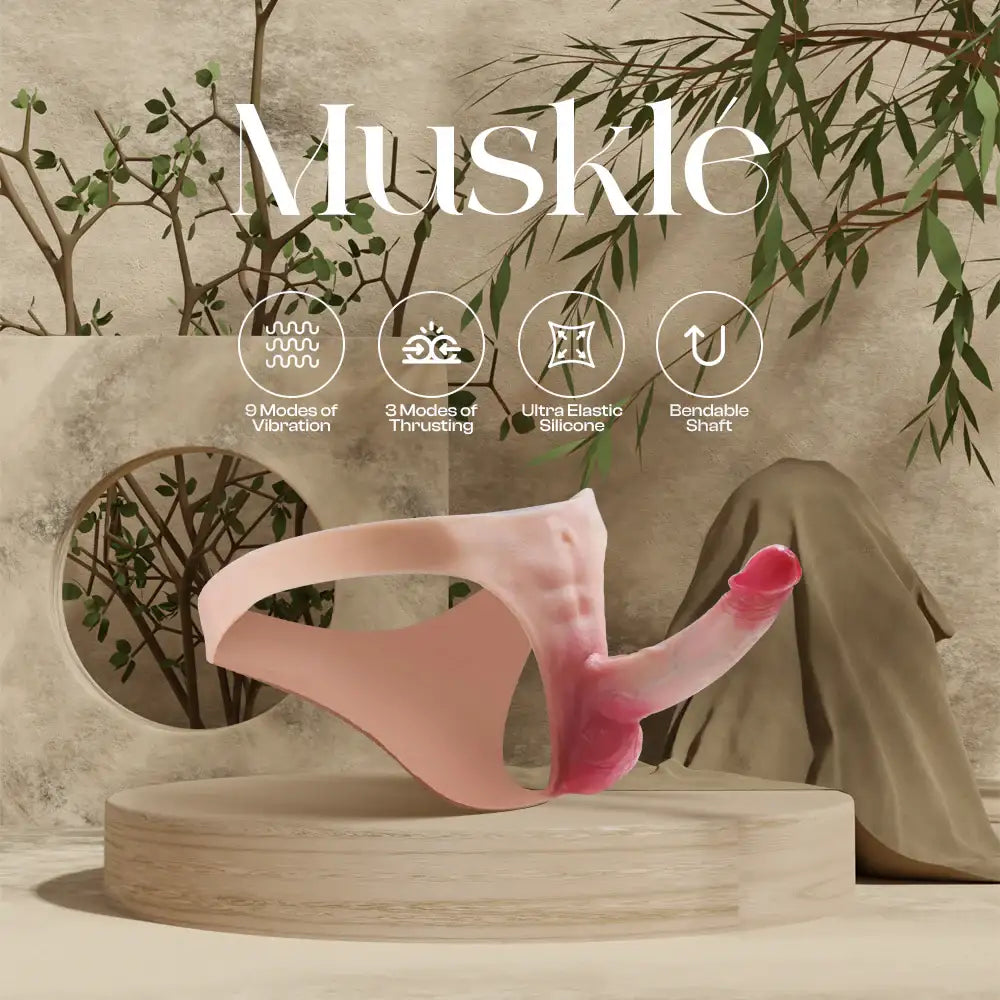 Musklé - Realistic Silicone Thrusting Dildo Pants Vibrator - Frisky Business Adult Sex Toys Shop