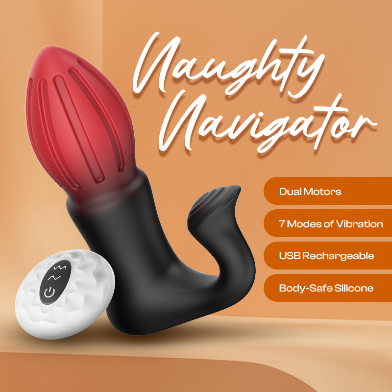 Naughty Navigator – Vibrating Anal Plug With Remote Control