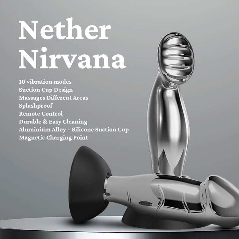 Nether Nirvana-Vibrating Metal Butt Plug