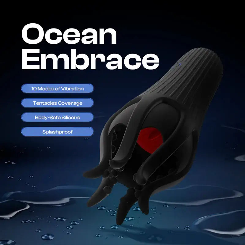 Ocean Embrace - Endurance Trainer - Licking and Vibrating Masturbator - Frisky Business Adult Sex Toys Shop