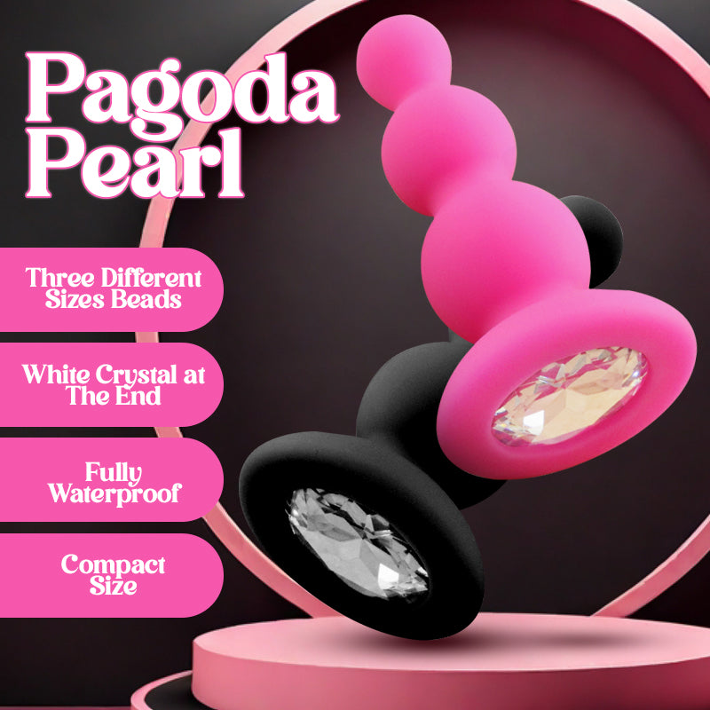 Plug Pagoda Pearl - Manual Full Silicone Beaded Anal