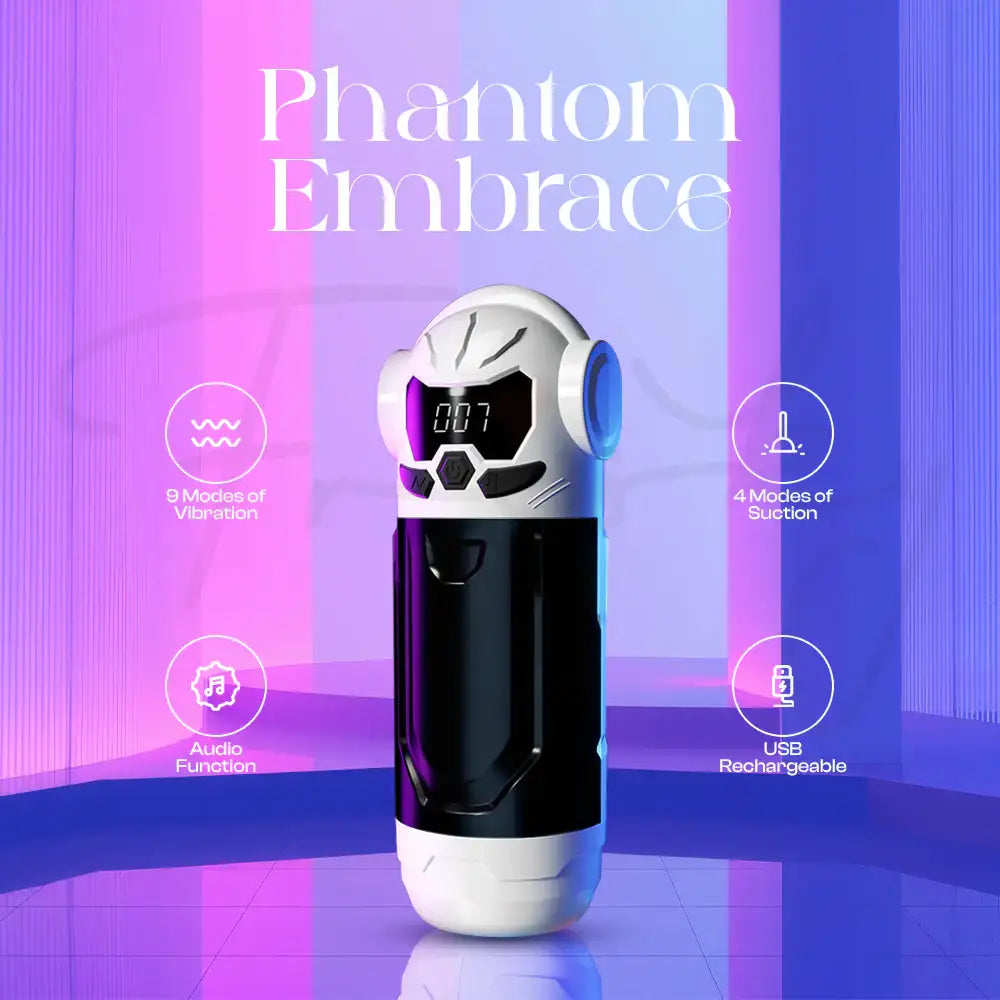 Phantom Embrace - Auto Thrusting Suction Masturbator - Frisky Business Adult Sex Toys Shop