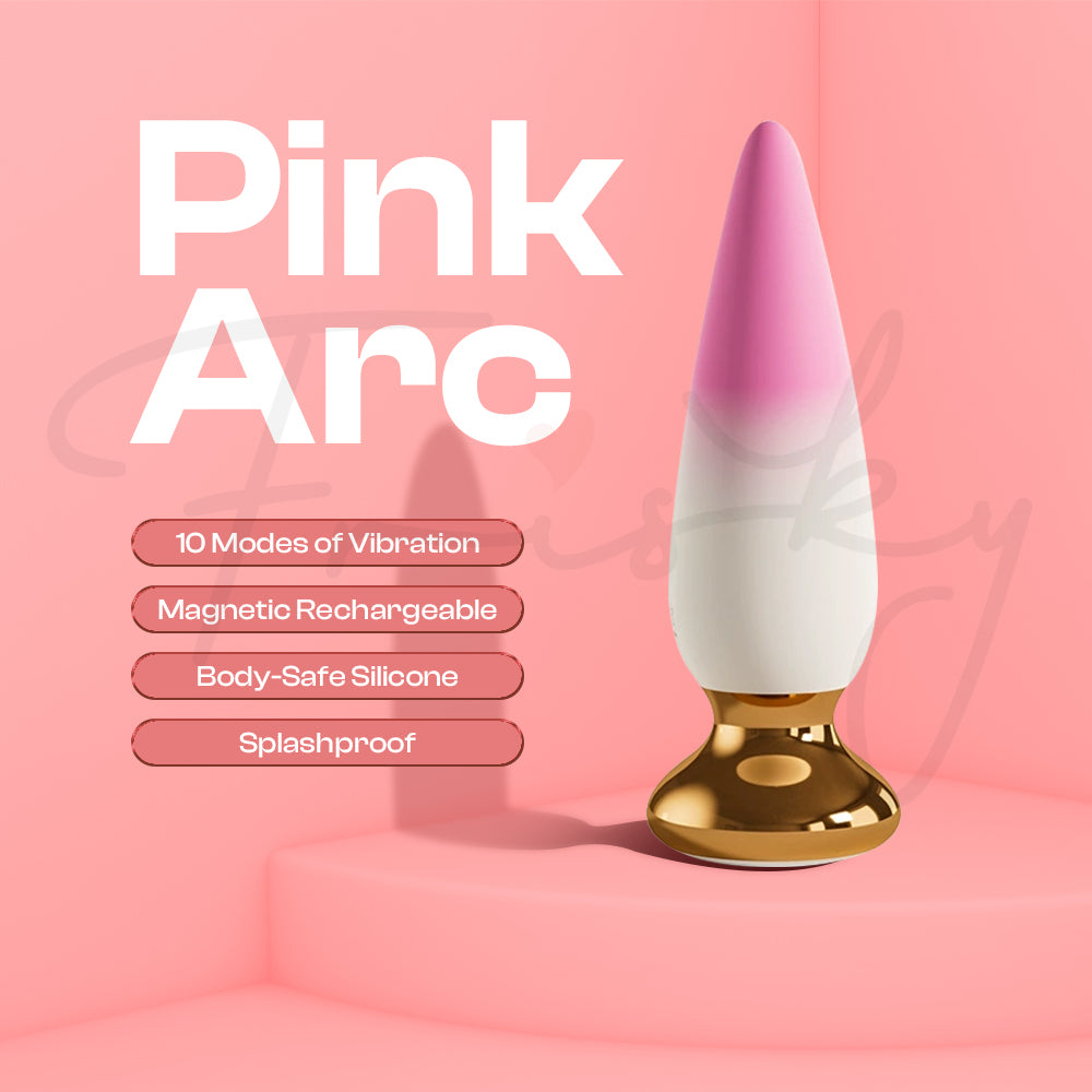 Pink Arc – APP/Remote Control Vibrating Gradient Anal Plug/Baton