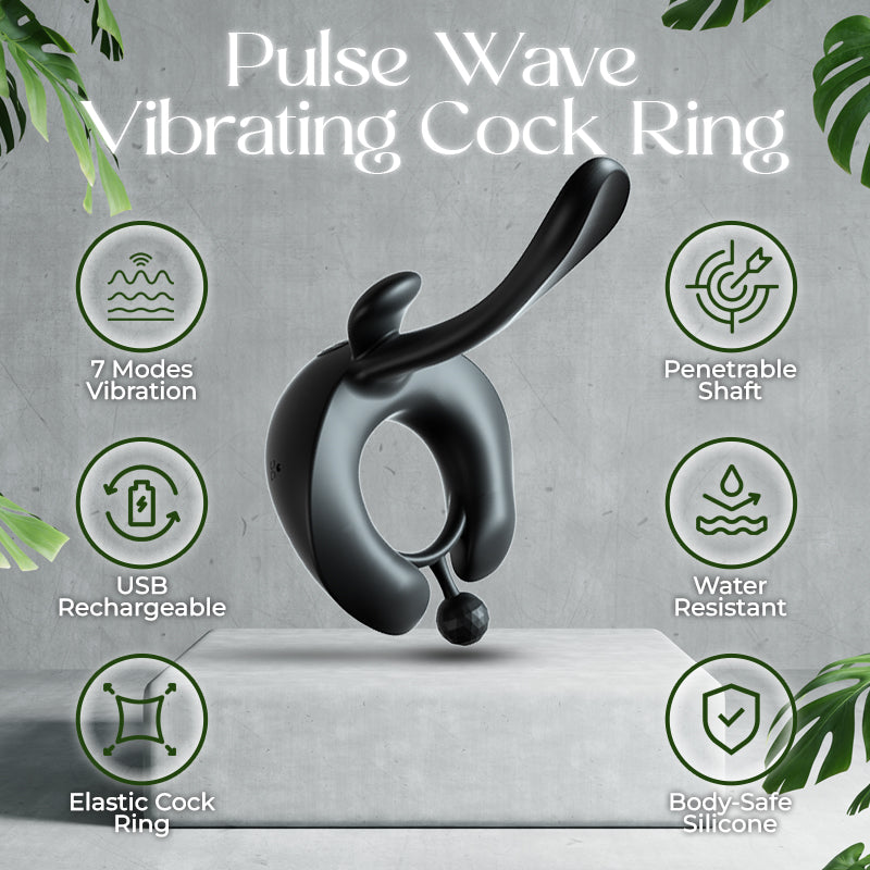 Pulse Wave Vibrating Cock Ring