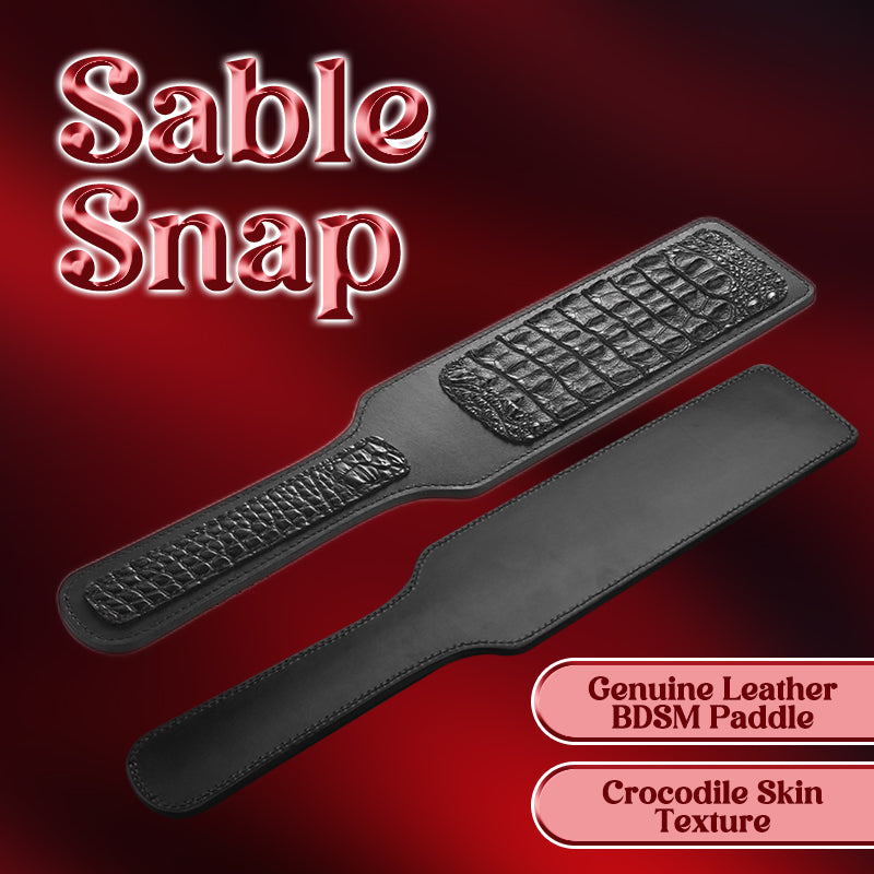 Sable Snap - Genuine Leather Paddle