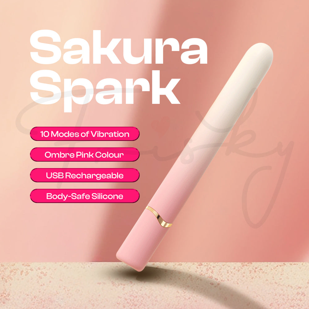 Sakura Spark – Ombre Pink APP Control Female Mini Vibrator
