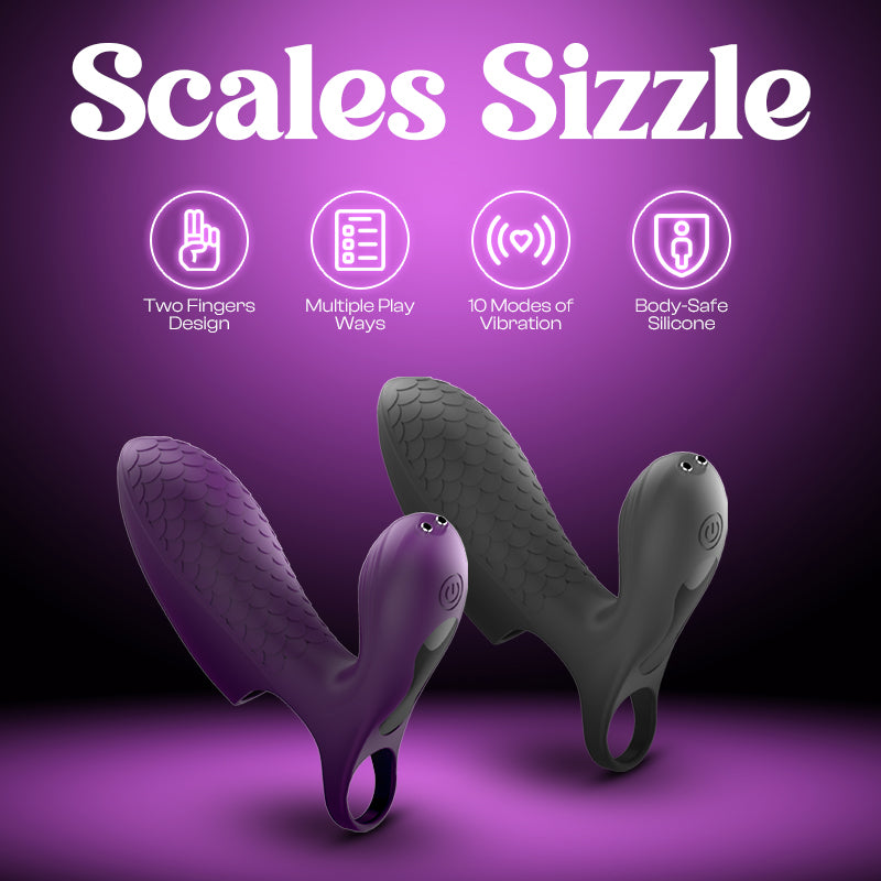 Scales Sizzle - Female Finger Dual Vibrator