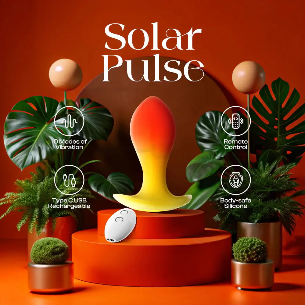 Solar Pulse - Remote Control Vibrating Anal Plug - Frisky Business Adult Sex Toys Shop