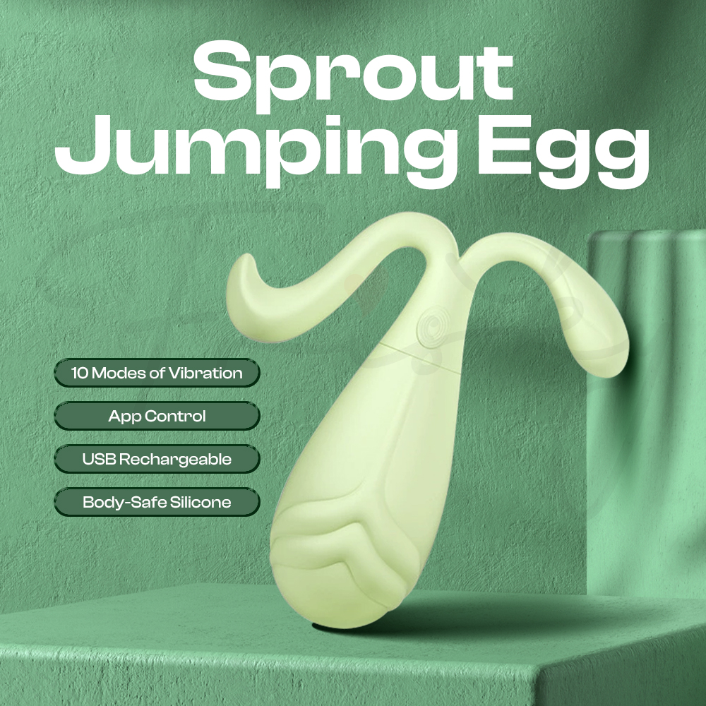 Sprout Jumping Egg - App Control Wearable Egg Vibrator, Adult Female Sex Toys