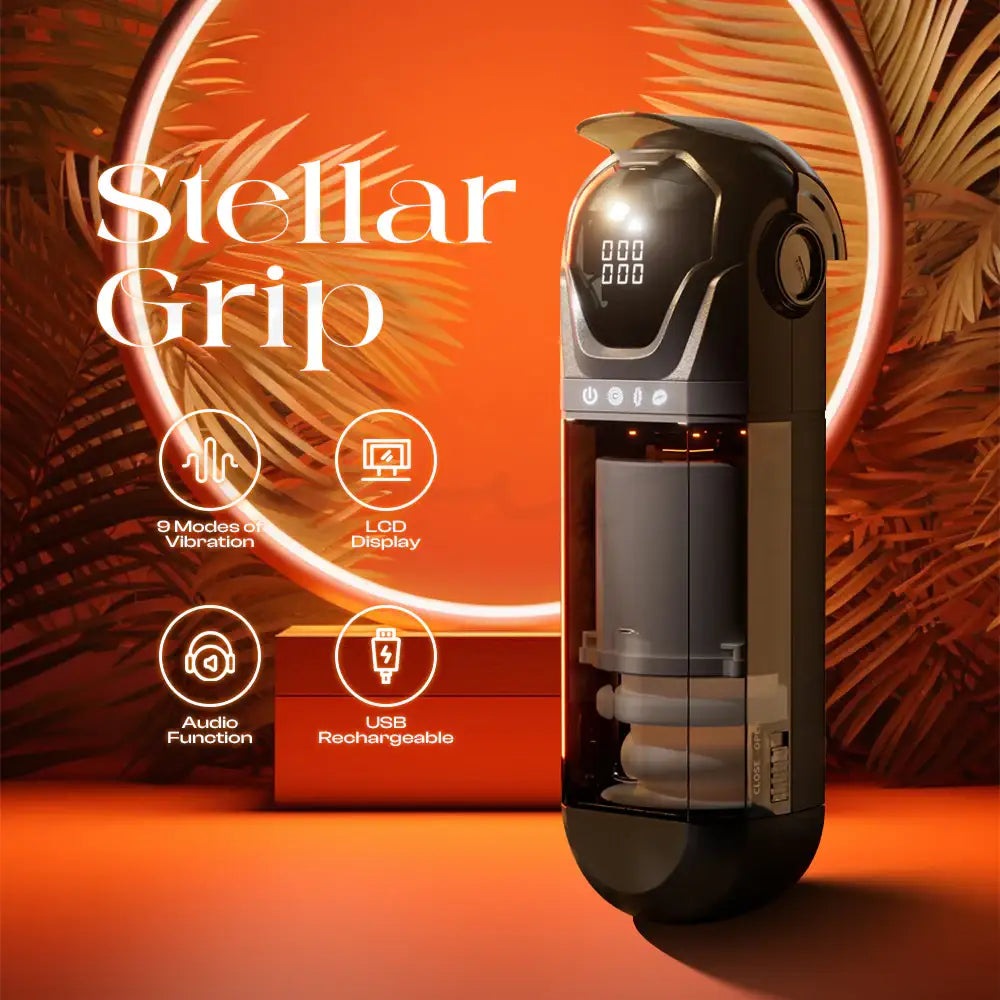Stellar Grip - App Control Automatic Thrusting Masturbator - Frisky Business Adult Sex Toys Shop