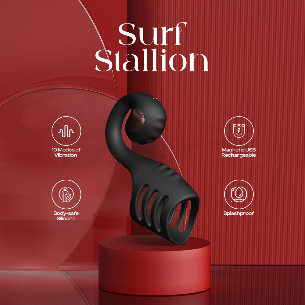 SurfStallion - Remote Control Vibrating Cock Ring