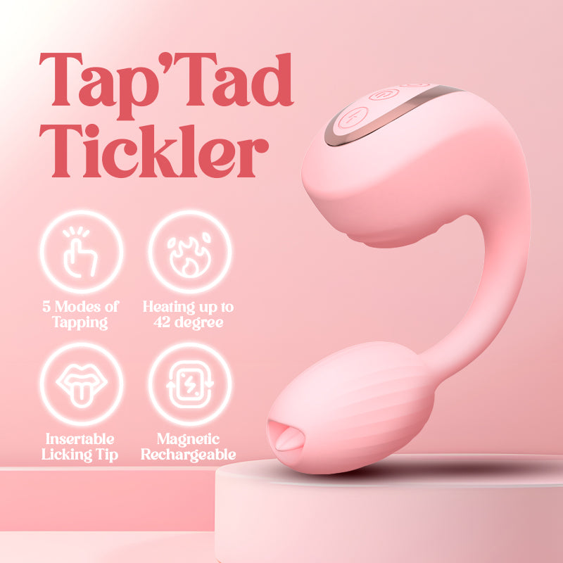 Tap’Tad Tickler – Tapping Licking Wearable Vibrator