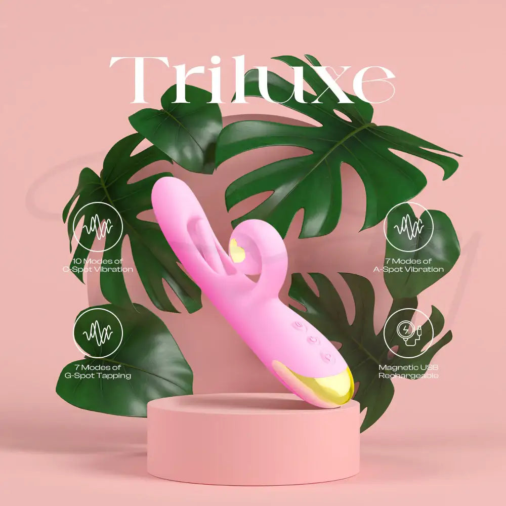 Triluxe - Triple Stimulation Vibrator, G-spot Tapping, C-Spot &A-spot Vibrating - Frisky Business Adult Sex Toys Shop