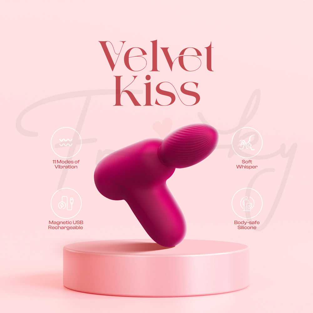 Velvet Kiss - Massage Gun Style Vibrator with Suction