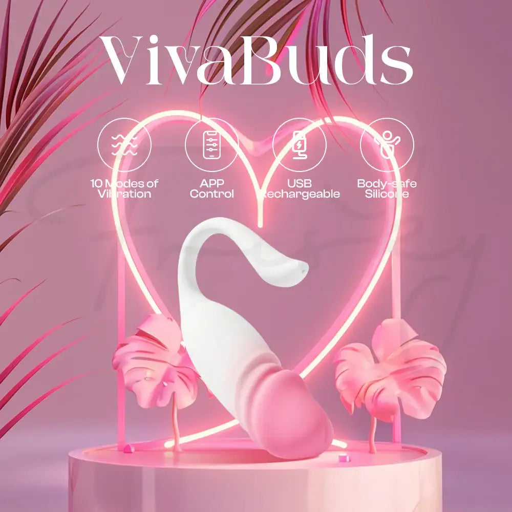VivaBuds – APP Control Wearable Thrusting Egg Vibrator - Frisky Business Adult Sex Toys Shop