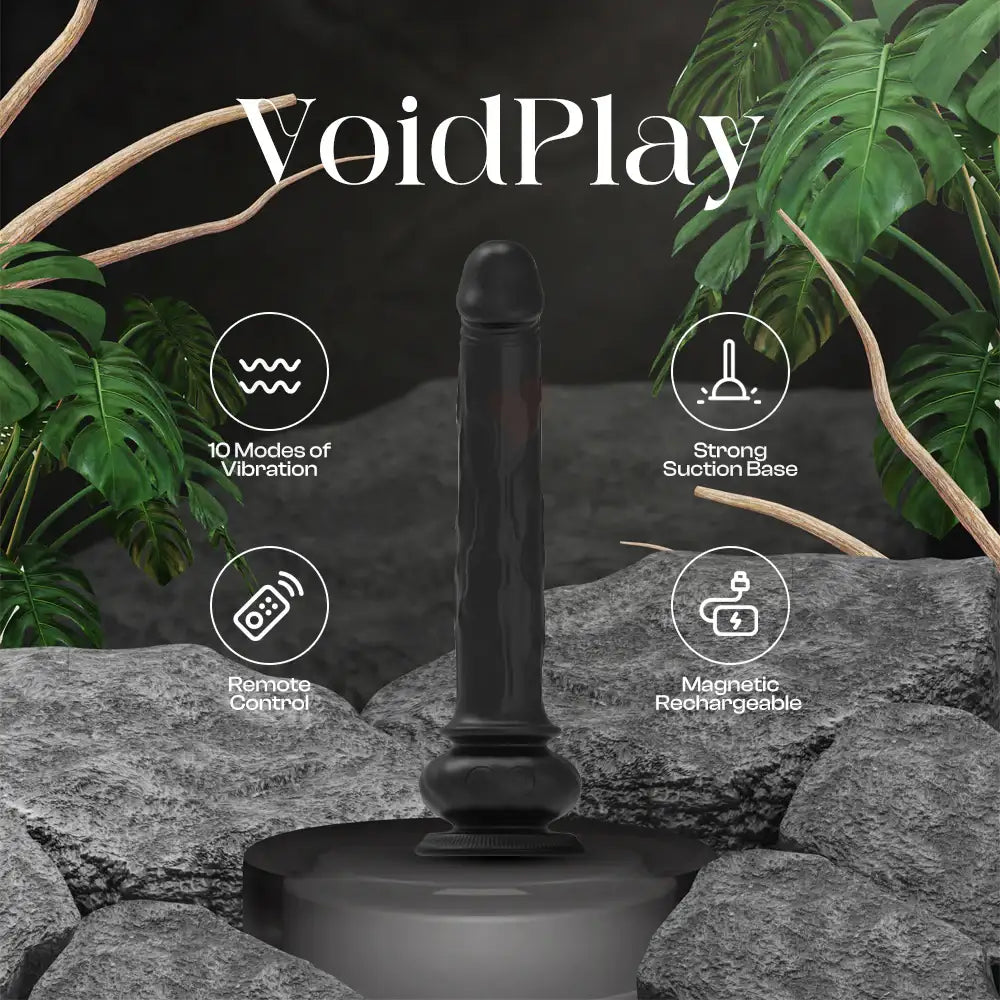 VoidPlay - Dildo Vibrator With Suction Cup and Remote Control - Frisky Business Adult Sex Toys Shop