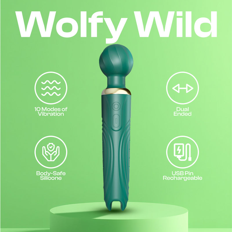 Wolfy Wild - Dual-Usage Female Wand Vibrator