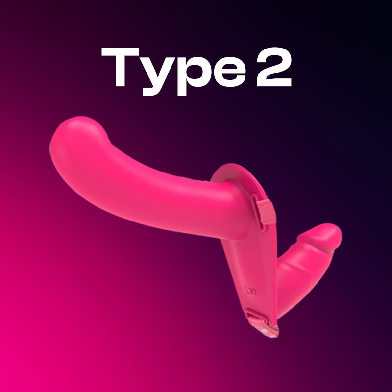 United Intimate - Dual-ended Strap-On Vibrating Dildo