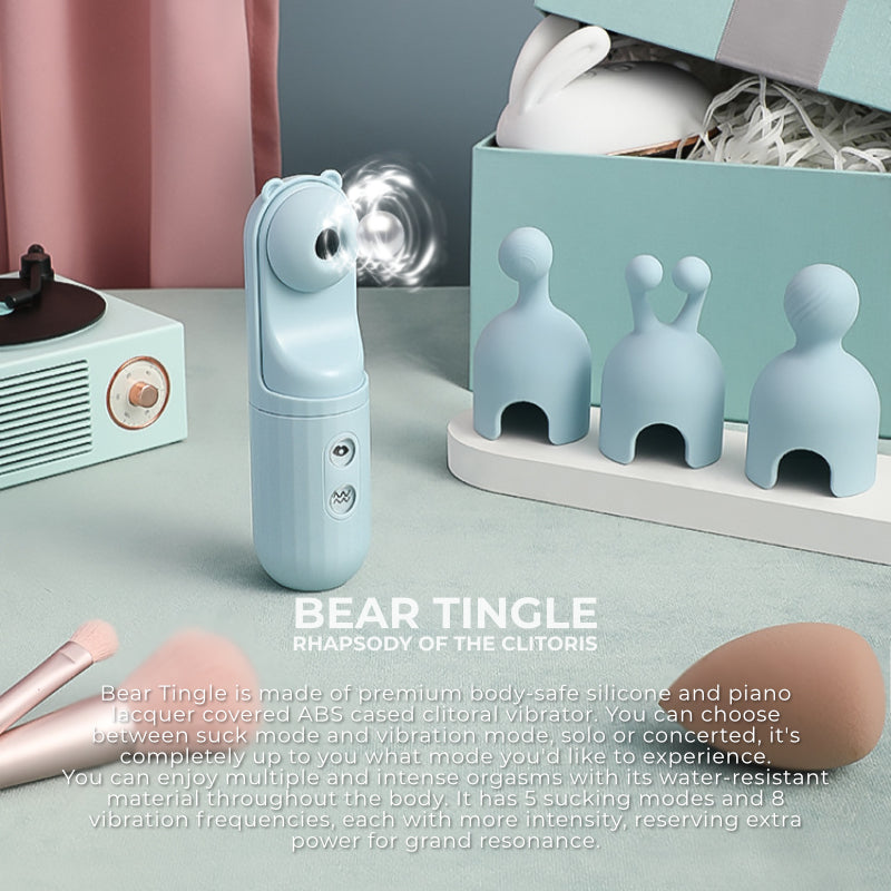 Bear Tingle - Dual Stimulator with Suction and Vibration