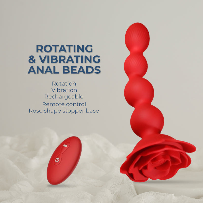 Bloom Beads Ecstasy – Rotating and Vibrating Anal Beads