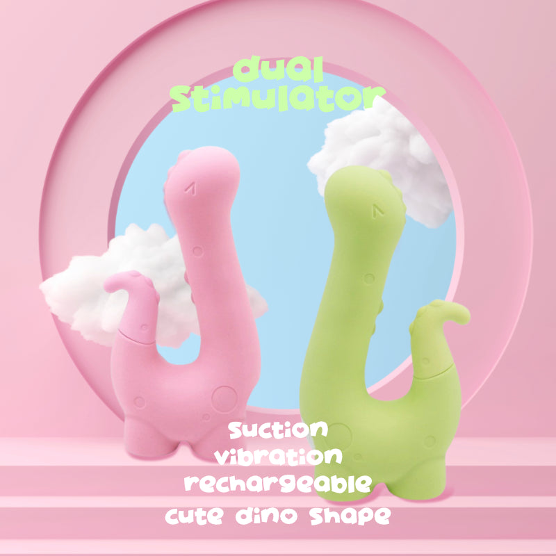 Dreamy Dino Serenade - Dual Action Clitoral Sucking Vibrator