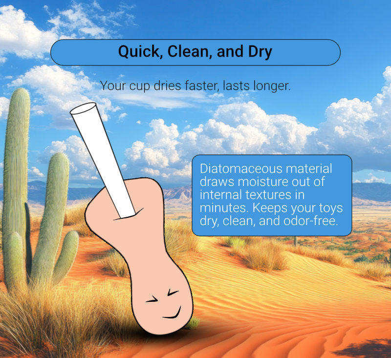 Drying Rod for Masturbators – Antibacterial, Reusable, Fast-Drying