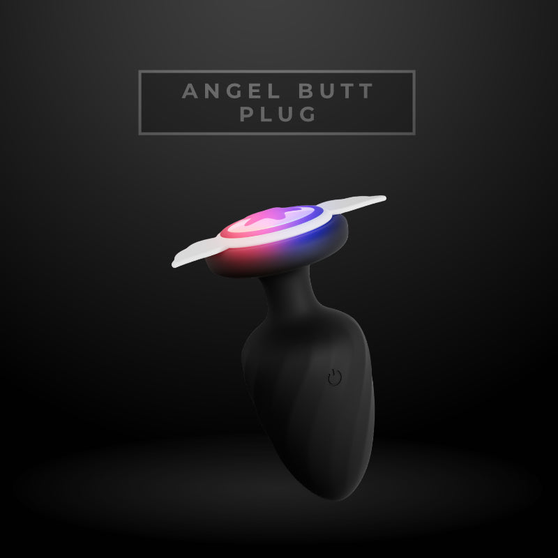 Angel Vibrating Silicone Butt Plug