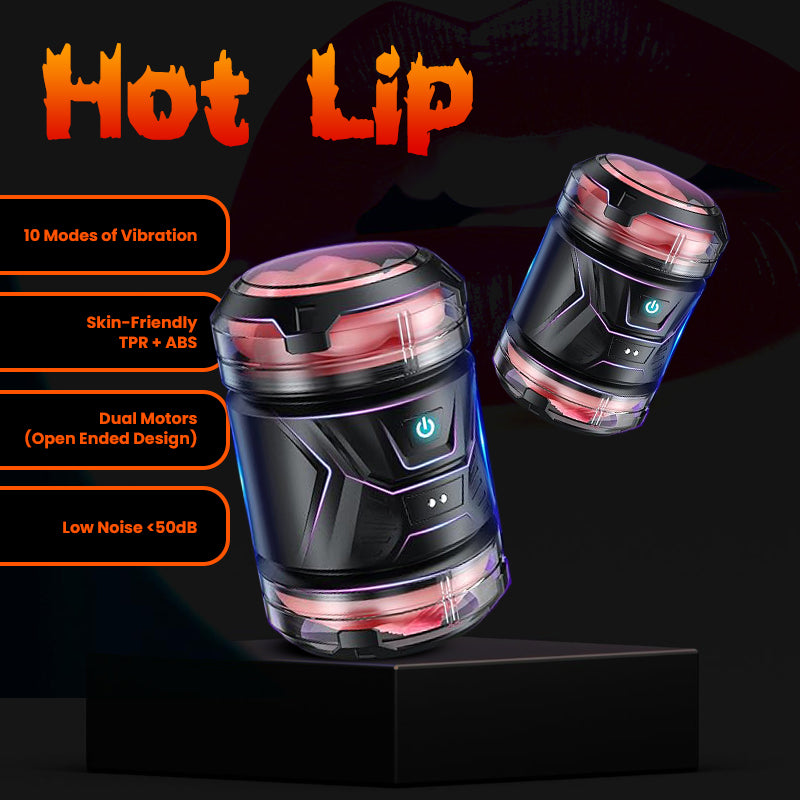 Hot Lip – Big Mouth Dual End Vibrating Masturbator