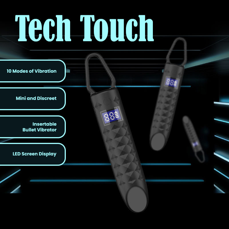 Tech Touch - LCD Display Mini Bullet Vibrator